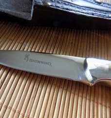 Never Used Vintage bird/Trout Browning knife, New Old Stock- Taiwan