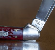 Case Copperlock Pocket Worn Red Bone 1997 (1st Production Year) / Model 61549L Item #790