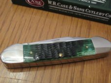 2008 Case XX Cigar Gunboat Canoe Serial # 068 Green Bone Pattern # 6394 SS