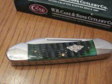 2008 Case XX Cigar Gunboat Canoe Serial # 068 Green Bone Pattern # 6394 SS
