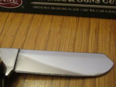2008 Case XX Cigar Gunboat Canoe Serial # 068 Green Bone Pattern # 6394 SS