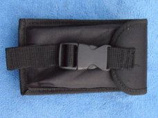 New 9.5" Dagger Blade OTF Black handle with carbon fiber insert 