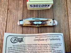Case Classic by Queen Three Backspring Whittler India Stag 1994