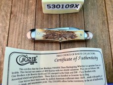 Case Classic by Queen Three Backspring Whittler India Stag 1994