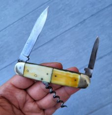 Garantie Solingen - German Bone Antique Pre Wwii - Folding Pocket Knife