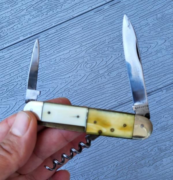 Garantie Solingen - German Bone Antique Pre Wwii - Folding Pocket Knife Garantie Solingen - German Bone Antique Pre Wwii - Folding Pocket Knife