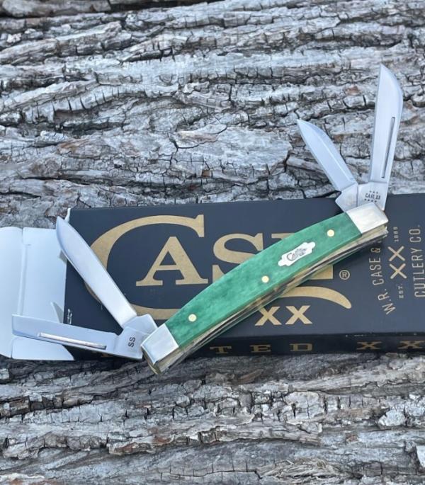 CASE XX ** 2023 EMERALD GREEN SMOOTH BONE SMALL 4 BLADE CONGRESS CASE XX ** 2023 EMERALD GREEN SMOOTH BONE SMALL 4 BLADE CONGRESS