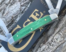 CASE XX ** 2023 EMERALD GREEN SMOOTH BONE SMALL 4 BLADE CONGRESS