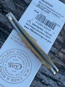 CASE XX ** 2023 BURNT GOLDENROD DAMASCUS SECOND CUT JIG BONE SMALL TEXAS TOOTHPICK