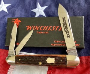 1991 Winchester Whittler (Mdl# 3995) w/ Nice Bone Handles. -NOS in Orig Box