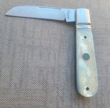 Vincenzo Balistreri Fancy Jack..3.7...MOP...Rwl34 Wharncliffe.. blue mosaic pin....coa.slip