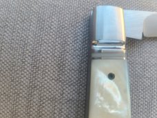 Vincenzo Balistreri Fancy Jack..3.7...MOP...Rwl34 Wharncliffe.. blue mosaic pin....coa.slip