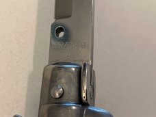 Frank B Red Pearlex 11 Inch Swivel Bolster Switchblade.  BRAND NEW.  NEVER CARRIED. NEVER USED.