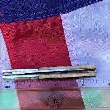 Schatt & Morgan Barlow Knife w/ Nice Bone Handles -Nice Carbon Blades -NOS & NM