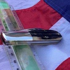 Schatt & Morgan Barlow Knife w/ Nice Bone Handles -Nice Carbon Blades -NOS & NM