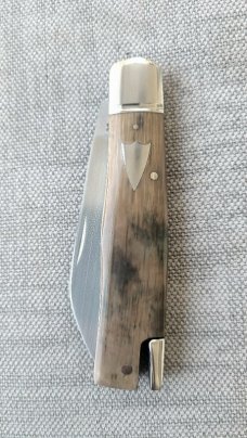 Bobby Toole Mammoth Native Taillock...Cpm154...fluted integral doved bolsters..3 15/16".coa & pouch 