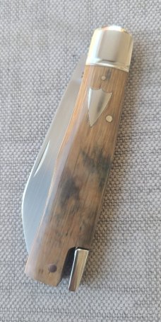 Bobby Toole Mammoth Native Taillock...Cpm154...fluted integral doved bolsters..3 15/16".coa & pouch 
