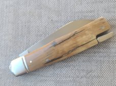 Bobby Toole Mammoth Native Taillock...Cpm154...fluted integral doved bolsters..3 15/16".coa & pouch 