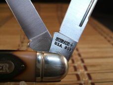 SCHRADE OLD TIMER 858 LUMBERJACK U.S.A. MADE VINTAGE TRIPLE BLADE STOCKMAN FOLDING MINT POCKET KNIFE