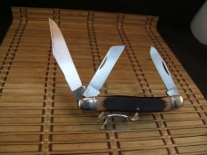 SCHRADE OLD TIMER 858 LUMBERJACK U.S.A. MADE VINTAGE TRIPLE BLADE STOCKMAN FOLDING MINT POCKET KNIFE
