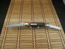 SCHRADE OLD TIMER 858 LUMBERJACK U.S.A. MADE VINTAGE TRIPLE BLADE STOCKMAN FOLDING MINT POCKET KNIFE