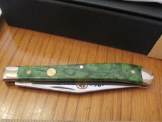 Boker Green Curly Birch 1 of 150 made for the 150 Year of Boker Serial # 037 Single Blade Trapper 