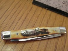 Case XX 1976 Stag  Grey Etch Pen Pattern # 5233 SSP