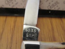 Case XX 1976 Stag  Grey Etch Pen Pattern # 5233 SSP