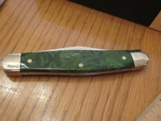 Boker Green Curly Birch Single Blade Stockman  Serial # 120 of 150 Celebrating 150 years of Boker