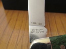 Boker Green Curly Birch Single Blade Stockman  Serial # 120 of 150 Celebrating 150 years of Boker