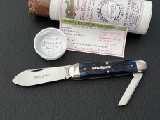 Great Eastern Cutlery 79 Workhorse in Stonewashed blue jigged bone 1 of 25 GEC 792213 NIT 