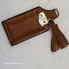 RARE VINTAGE! ITALY TINY KNIFE 1.5" CRACKED ICE SCALES 1" BLADE 1" NAIL BLADE