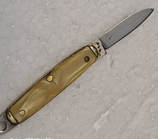 RARE! VINTAGE UG JAPAN TINY KNIFE/A 1.7" TINY HANDLE A 0.7" BLADE &A TOTAL 2.7"