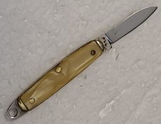 RARE! VINTAGE UG JAPAN TINY KNIFE/A 1.7" TINY HANDLE A 0.7" BLADE &A TOTAL 2.7"