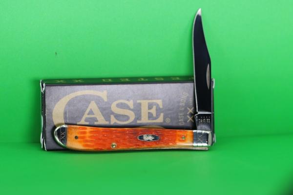 Case XX™ Slimline Trapper 35814 Crandall Jig Cayenne Bone Stainless 61048ss