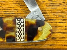Fight'n Rooster Frank Buster2-Blade Pen Knife w/Tortoise Schell Scales Germany