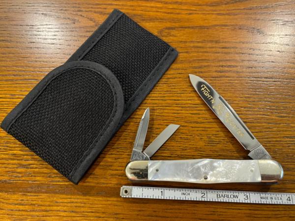 Fight'n Rooster Frank Buster 3-Blade Folding Knife w/MOP Scales Germany