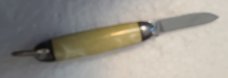 RARE! VINTAGE IMPERIAL 1937 TINY KNIFE/A 1.5" CRACKED ICE HANDLE/A  1" BLADE