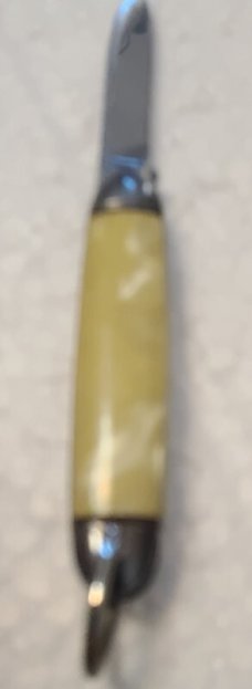RARE! VINTAGE IMPERIAL 1937 TINY KNIFE/A 1.5" CRACKED ICE HANDLE/A  1" BLADE