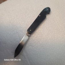 RARE! VINTAGE 1920's TINY JACK KNIFE/A 2" CRACKED ICE HANDLE/A  1.5" & 1" BLADEs