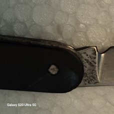 RARE! VINTAGE 1920's TINY JACK KNIFE/A 2" CRACKED ICE HANDLE/A  1.5" & 1" BLADEs