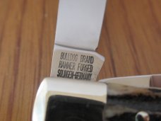 Bulldog Brand Double Dog Head Stamp Green Bone Stockman 