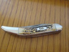 Case XX 2008 Damascus Stag Tiny Toothpick 2 Blade Pattern # 520096DAM