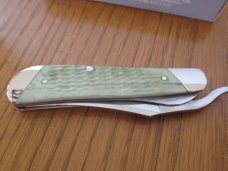 Case XX 2020 Slant Bolsters Mint Green Rogers Bone Russlock Pattern # 61953L SS
