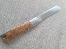 Vincenzo Balistreri Bark Mammoth Ivory White Wolf Taillock,4"...440C.. bolsters ..filework..coa.slip
