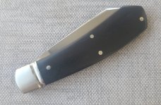 Robbie Ferreira African Blackwood with Tusk Shield Native..N690..4".. fluted bolsters ..Ostrich slip