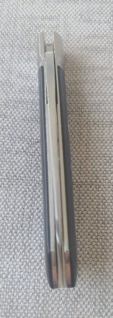Robbie Ferreira African Blackwood with Tusk Shield Native..N690..4".. fluted bolsters ..Ostrich slip