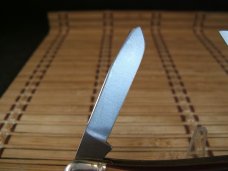 SCHRADE OLD TIMER 858 LUMBERJACK USA MADE VINT. OLDER HIGH CARBON STEEL BLADES POCKET KNIFE & SHEATH