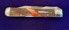Winchester Pocket Knife Swing Guard Collectors Edition Checkered Bone Cheetah 
