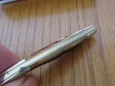 Queen Amber Carved Stag Bone Texas Toothpick Model # 16